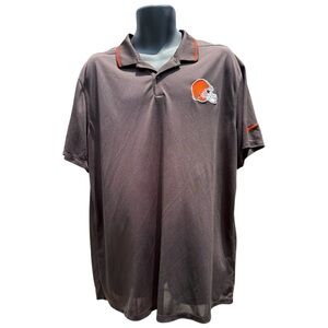 Men’s Nike Cleveland Browns Dri-Fit Polo Sz XL Once Belonged to Dan Saganey